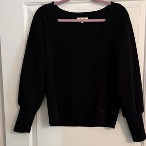 Madewell Black Scoop Neck Top